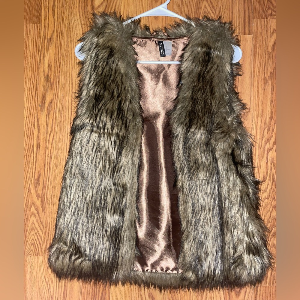 Faux fur vest